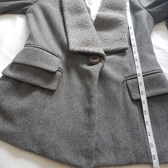 Heartloom Mackie Wool Blend Ribbed Knit Lapel Jacket Blazer Sz S - Picture 15 of 15